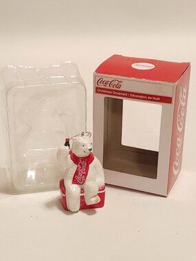 KURT ADLER 2019 COCA COLA COKE POLAR BEAR CHRISTMAS ORNAMENT NEW KURT S. ADLER